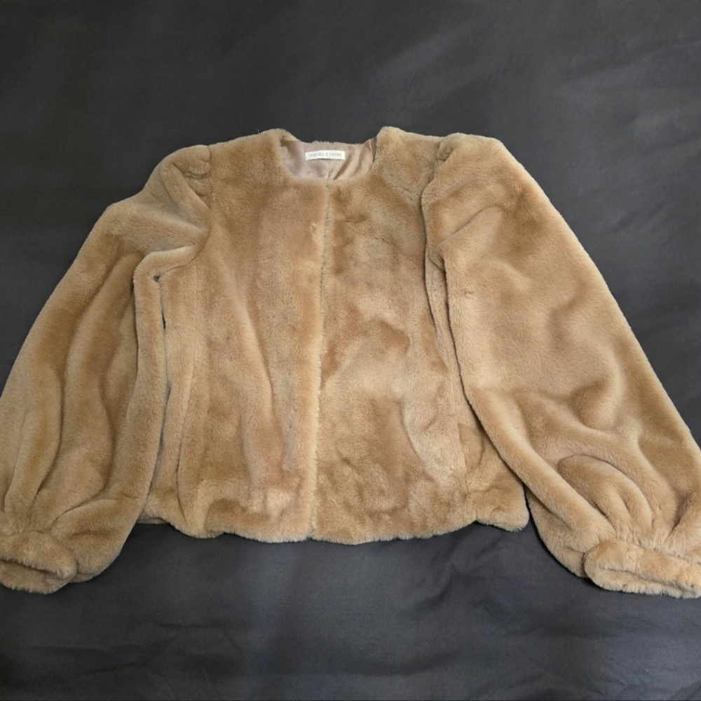 Faux fur jacket
